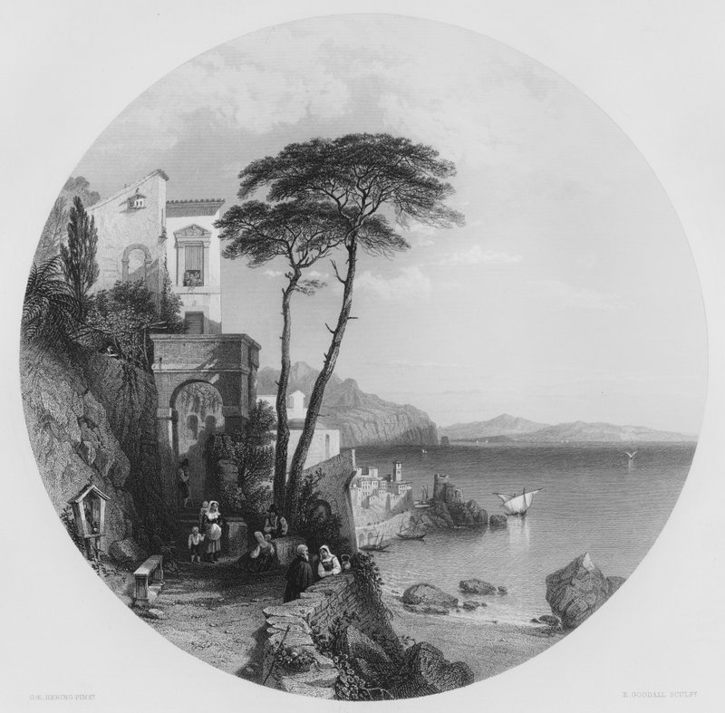 Amalfi (gravura) de George Edwards Hering