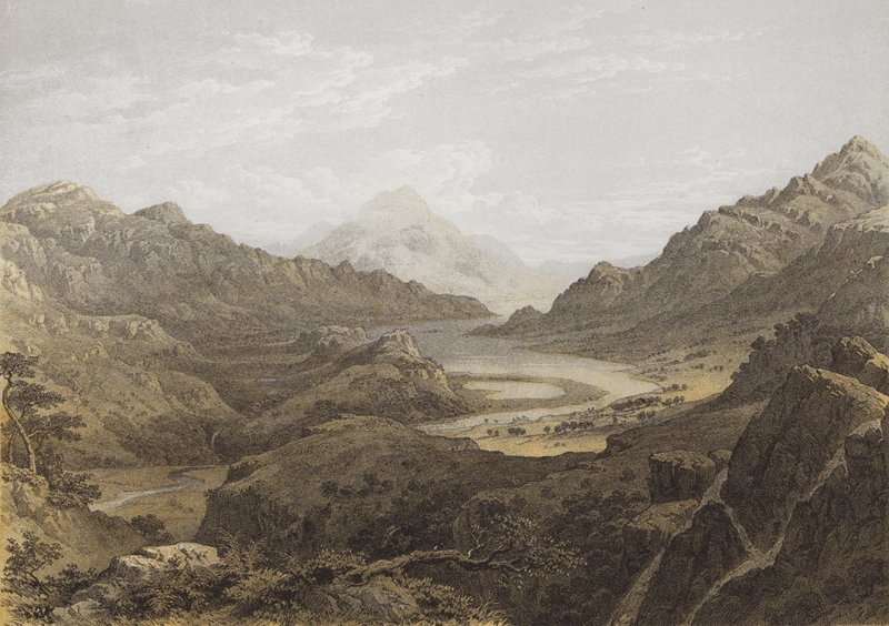 Glen Falloch (cromolito) de George Fennel after Robson