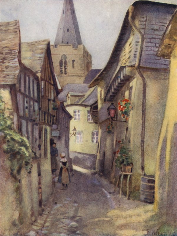 Uma antiga rua em St Goar de George Franck Nicholls