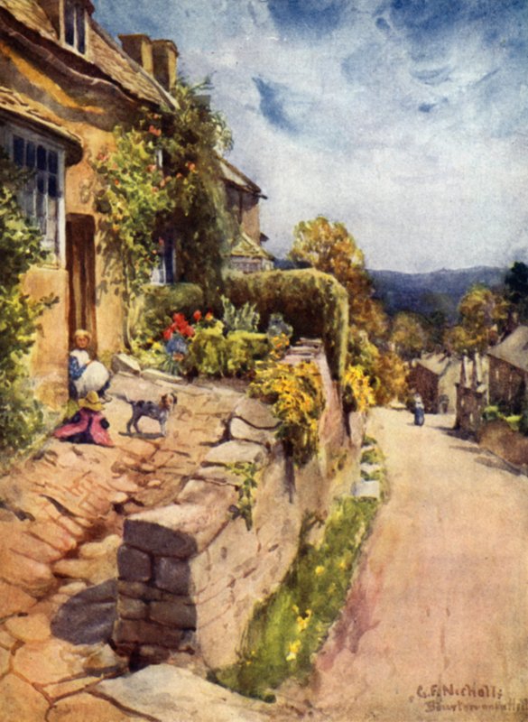 Bourton na colina de George Franck Nicholls
