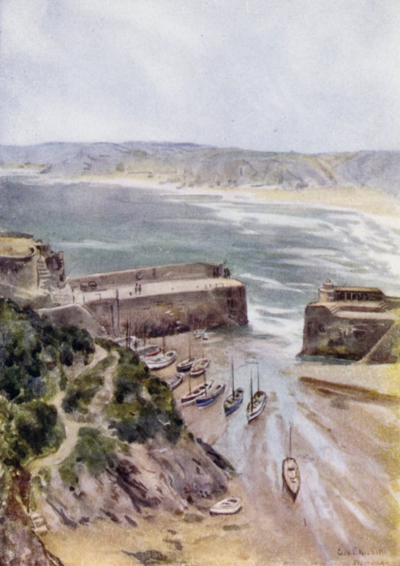Newquay (cor litho) de George Franck Nicholls
