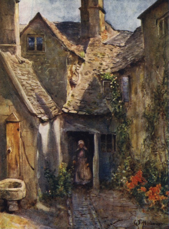 Casas antigas, Chipping Campden de George Franck Nicholls