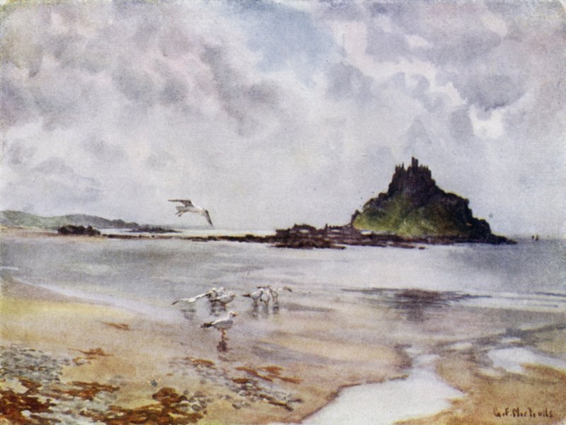 Monte de São Miguel (cor litho) de George Franck Nicholls