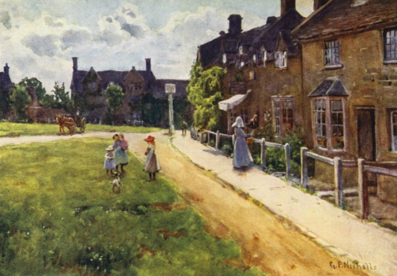 The Village Green, Broadway de George Franck Nicholls