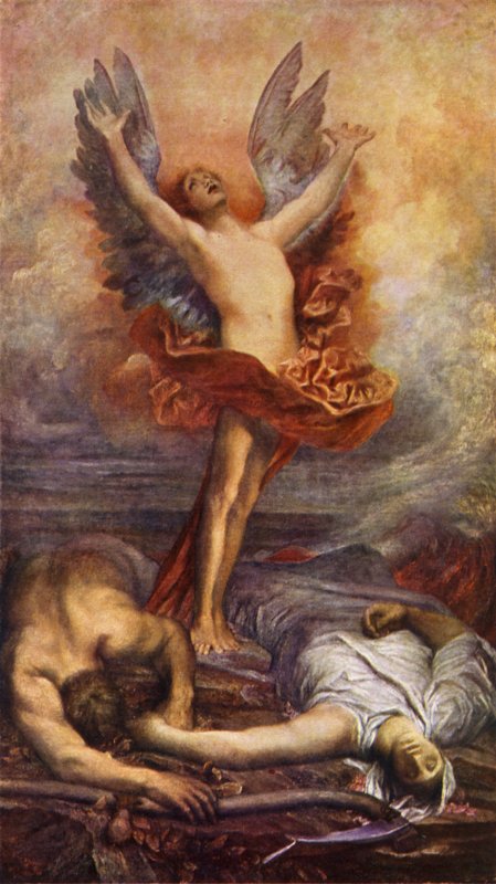 Love Triumphant (cor litho) de George Frederick (after) Watts