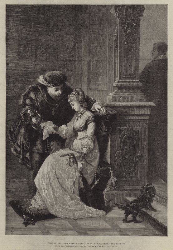 Henrique VIII e Ana Bolena de George Frederick Folingsby