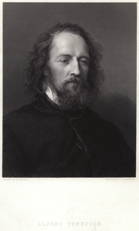 Retrato de Alfred, Lord Tennyson de George Frederick Watts