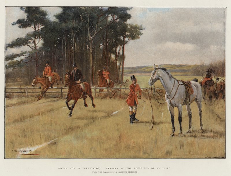 Ouça agora meu raciocínio, ouça as alegações dos meus lábios de George Goodwin Kilburne