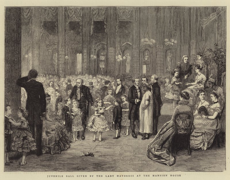 Bola Juvenil dada pela Senhora Prefeita na Mansion House de George Goodwin Kilburne