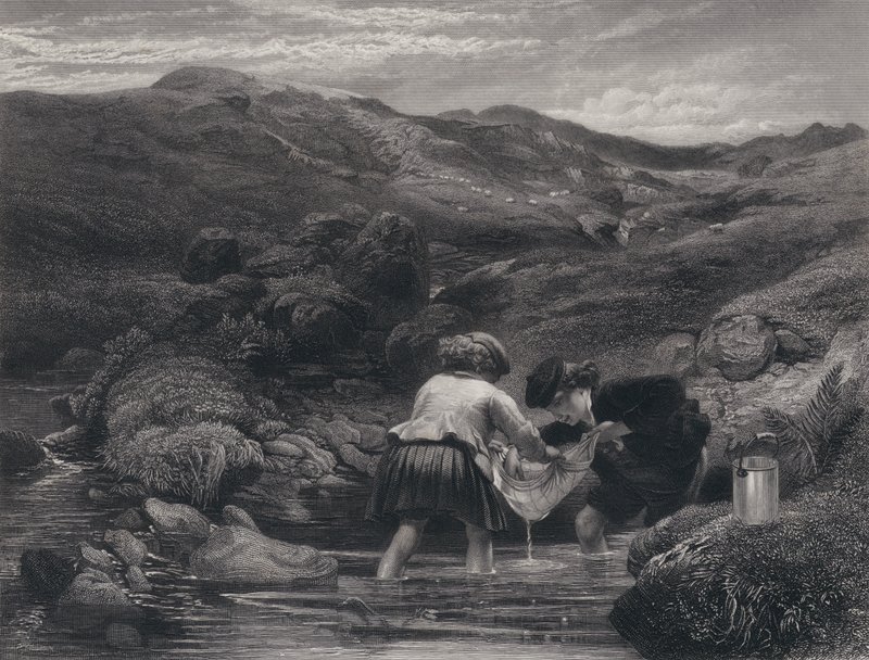 Ilustração para Auld Lang Syne de Robert Burns (gravura) de George Harvey