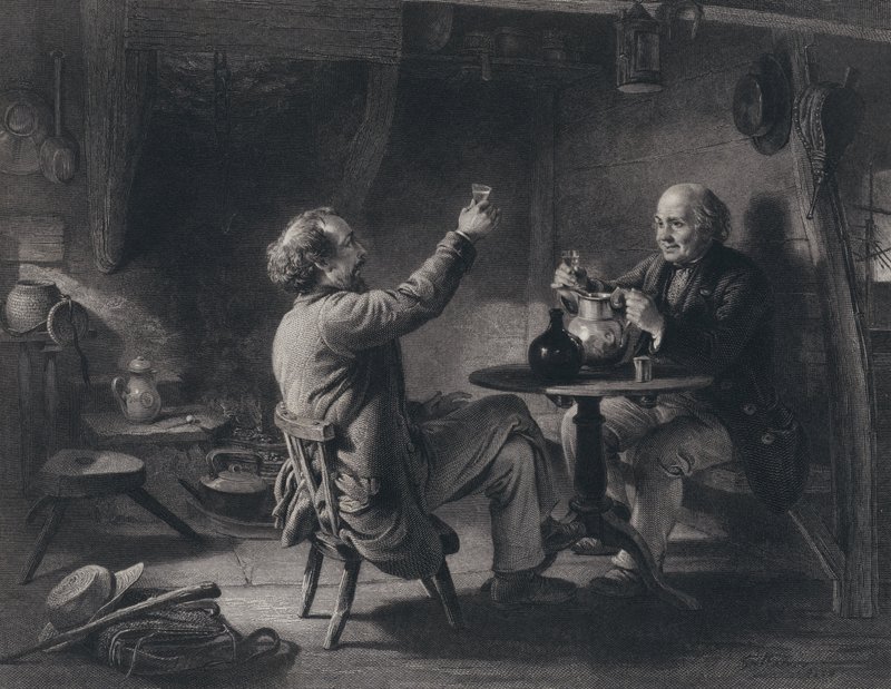 Ilustração para Auld Lang Syne de Robert Burns (gravura) de George Harvey