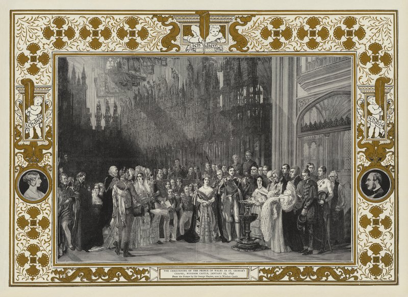 O Batismo do Príncipe de Gales na Capela de São Jorge, Castelo de Windsor, 25 de janeiro de 1842 de George Hayter