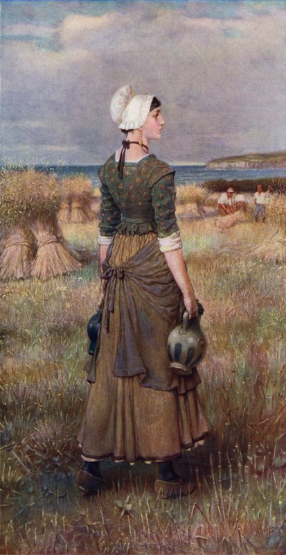 Evangelina (cor litho) de George Henry (after) Boughton