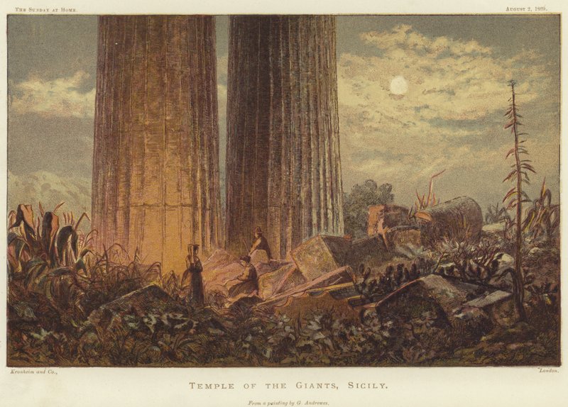 Templo dos Gigantes na Sicília de George Henry Andrews