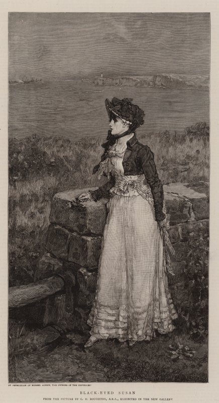Susan de olhos pretos de George Henry Boughton