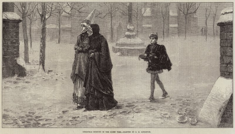 Manhã de Natal no tempo antigo de George Henry Boughton