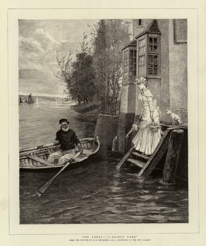 A balsa, uma tarifa delicada de George Henry Boughton