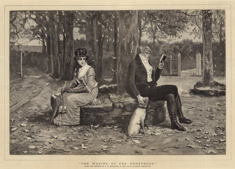 O minguante da lua de mel de George Henry Boughton