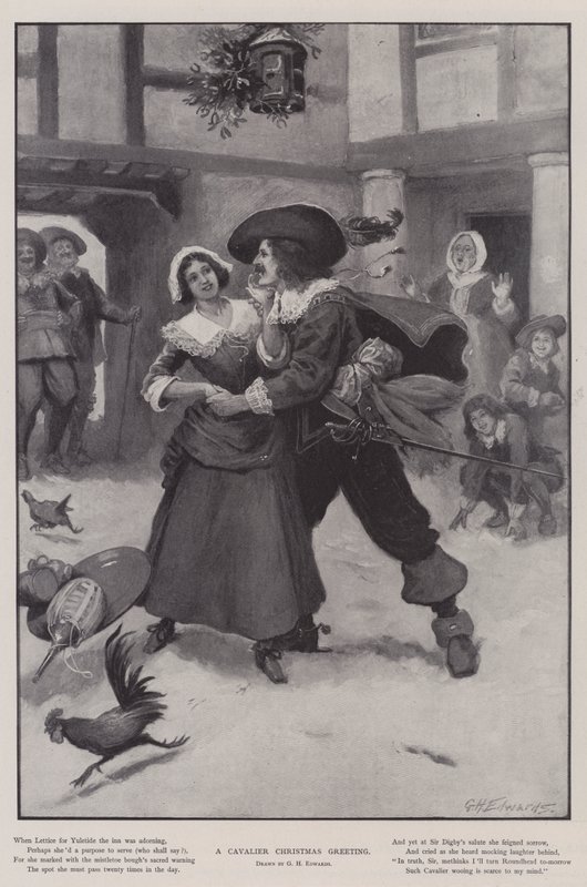 Uma saudação de Natal Cavalier de George Henry Edwards