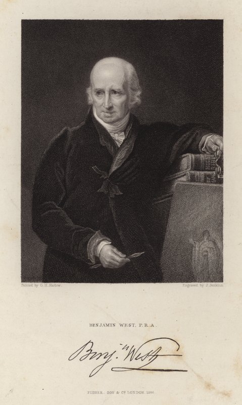 Benjamin West, pintor anglo-americano de George Henry Harlow