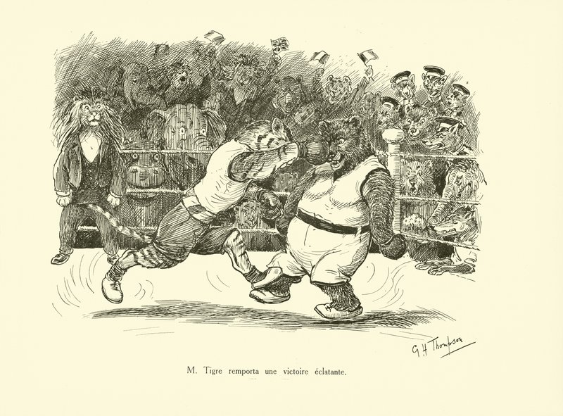 M Tigre obteve uma vitória retumbante (litografia) de George Henry Thompson