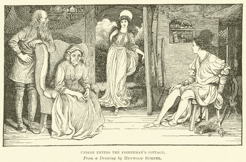 Undine entra na Casa dos Pescadores de George Heywood Maunoir Sumner
