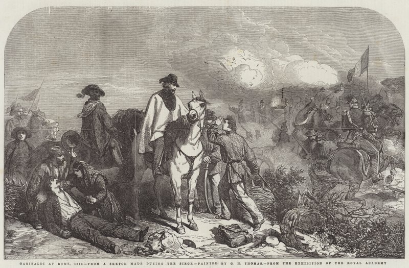 Garibaldi em Roma, 1849 de George Housman Thomas