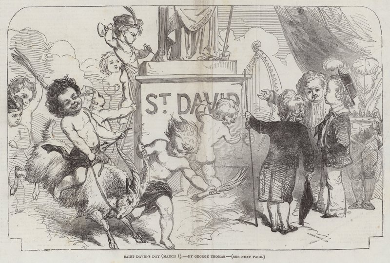 Dia de São Davi, (1 de março) de George Housman Thomas