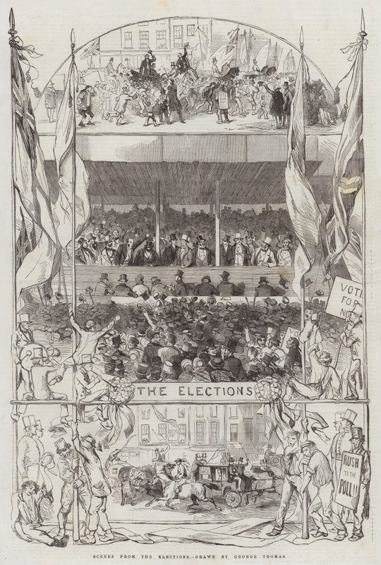 Cenas das Eleições de George Housman Thomas