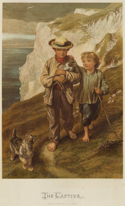 O cativo (chromolitho) de George Housman Thomas