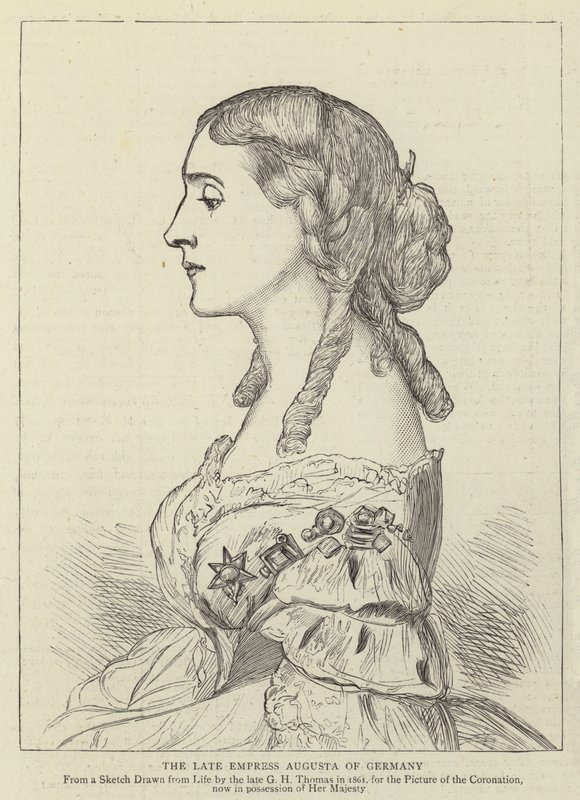 A imperatriz tardia Augusta da Alemanha de George Housman Thomas