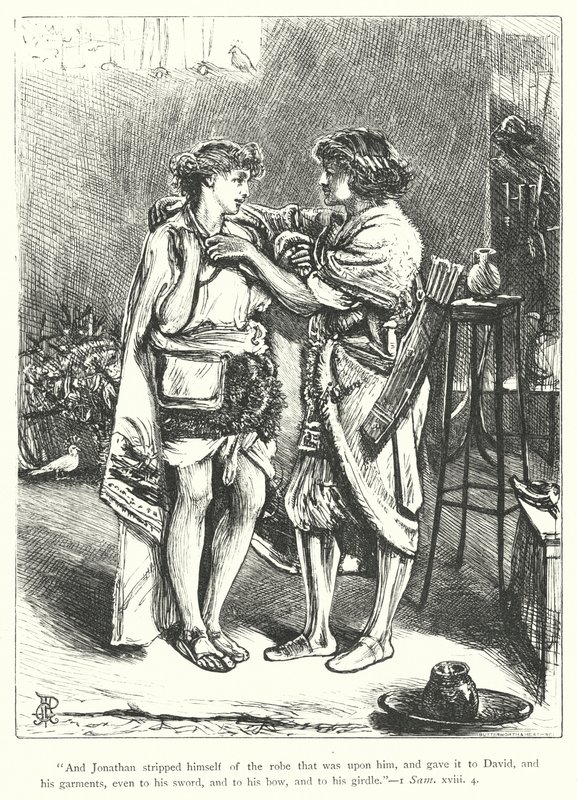 David e Jonathan (gravura) de George John Pinwell