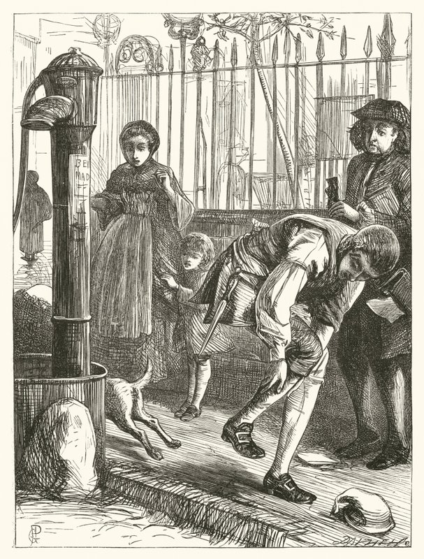 Ilustração para Elegy, On the Death Of A Mad Dog (gravura) de George John Pinwell
