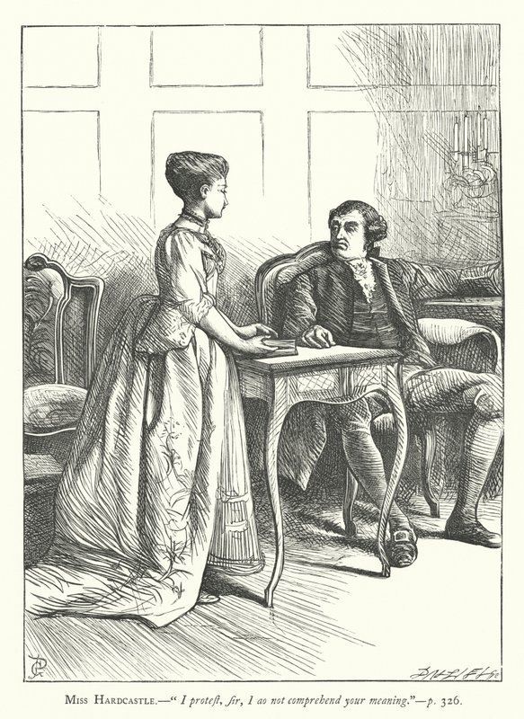 Ilustração para Ela se Impõe a Conquistar (gravação) de George John Pinwell