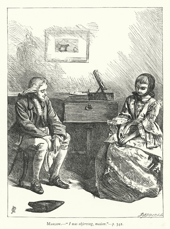 Ilustração para Ela se Impõe a Conquistar (gravação) de George John Pinwell