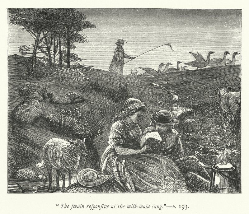 Ilustração para The Deserted Village (gravura) de George John Pinwell