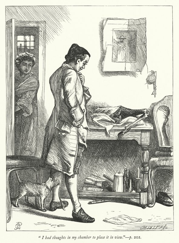 Ilustração para The Deserted Village (gravura) de George John Pinwell