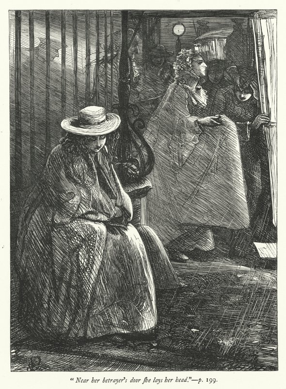 Ilustração para The Deserted Village (gravura) de George John Pinwell