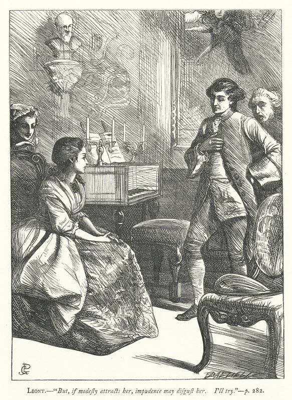 Ilustração para O Homem Bem-Aventurado (gravura) de George John Pinwell