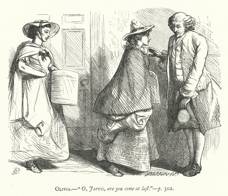 Ilustração para O Homem Bem-Aventurado (gravura) de George John Pinwell