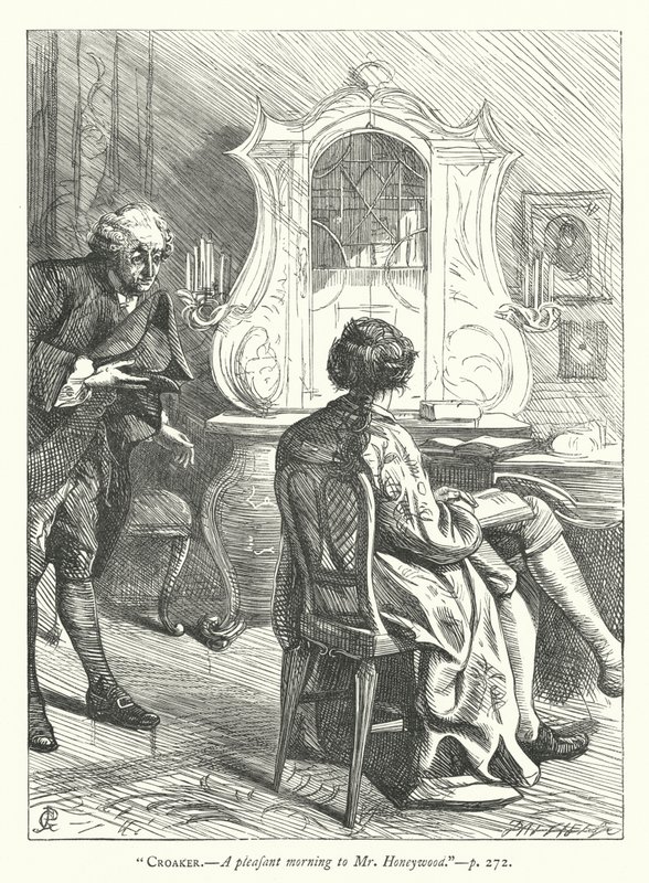 Ilustração para O Homem Bem-Aventurado (gravura) de George John Pinwell