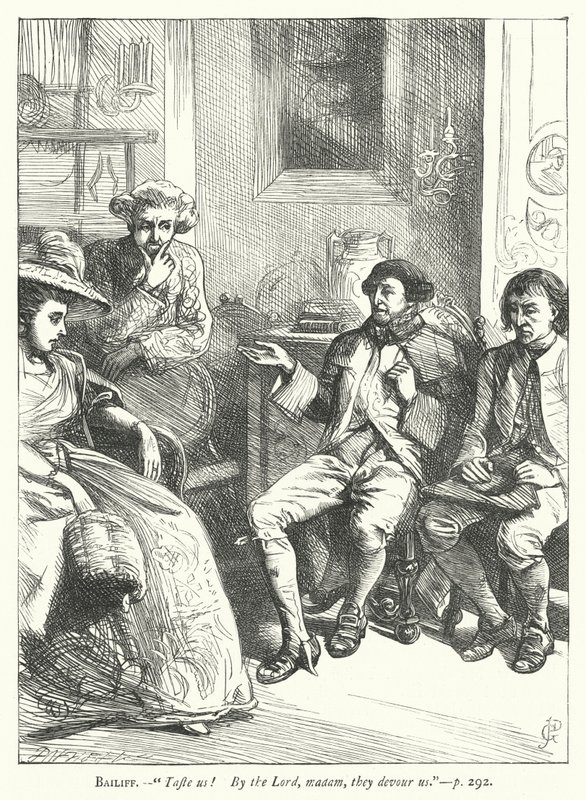 Ilustração para O Homem Bem-Aventurado (gravura) de George John Pinwell