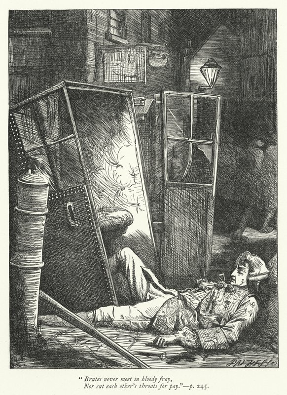 Ilustração para The Logicians Refuted (gravura) de George John Pinwell