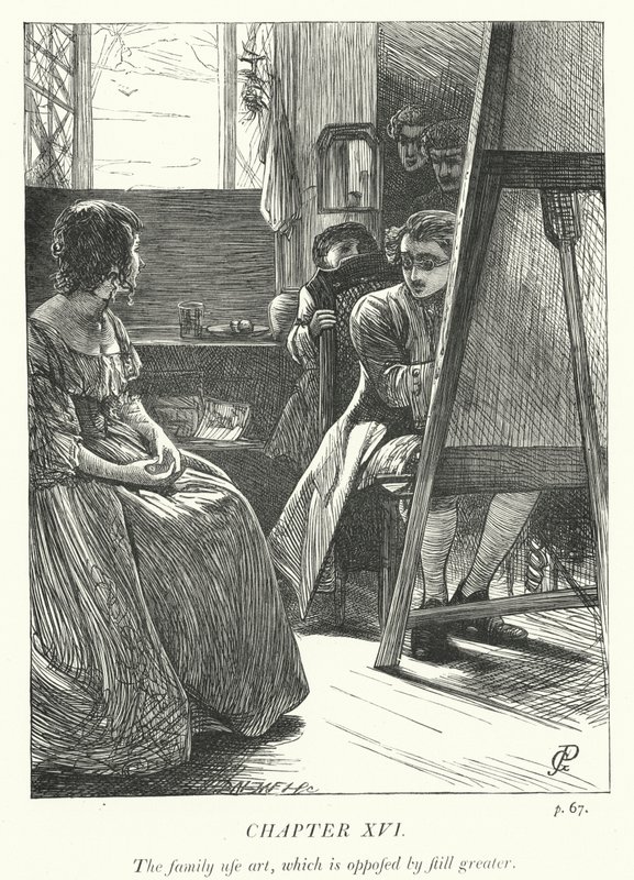 Ilustração para O Vigário de Wakefield (gravura) de George John Pinwell