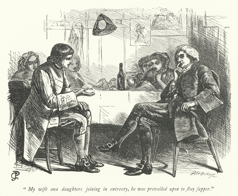Ilustração para O Vigário de Wakefield (gravura) de George John Pinwell