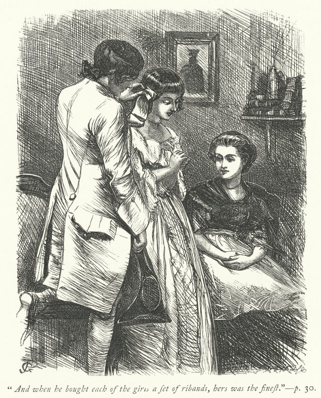 Ilustração para O Vigário de Wakefield (gravura) de George John Pinwell