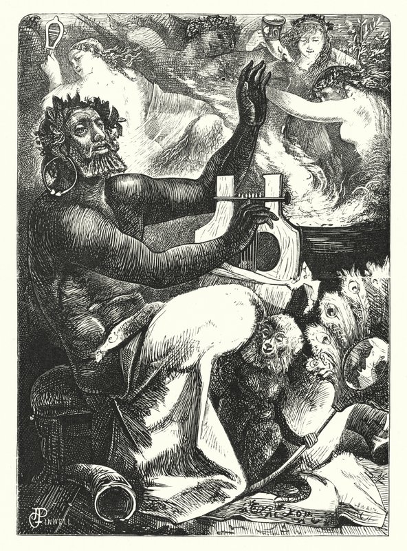 Pan Vinctus - Pan Victor (gravura) de George John Pinwell