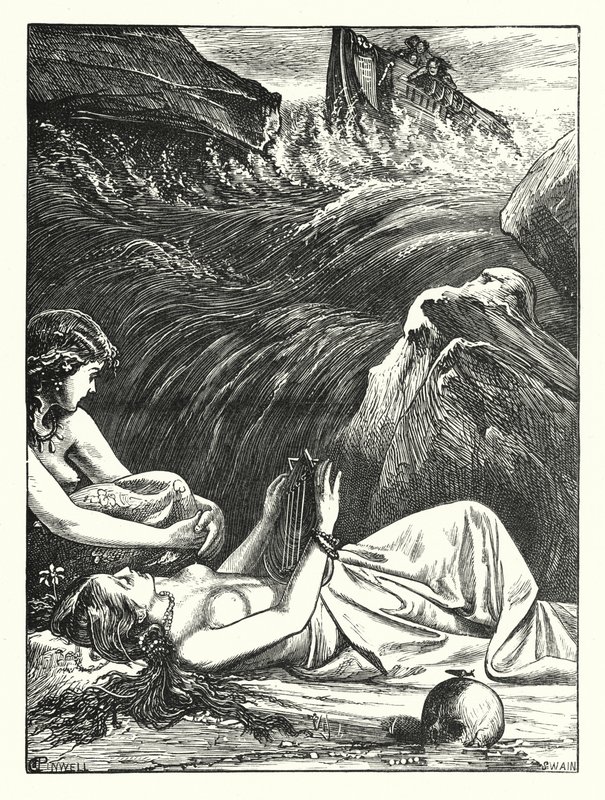 A Última das Sirenes (gravura) de George John Pinwell