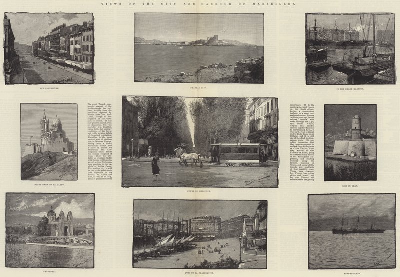 Vistas da cidade e do porto de Marselha de George L. Seymour