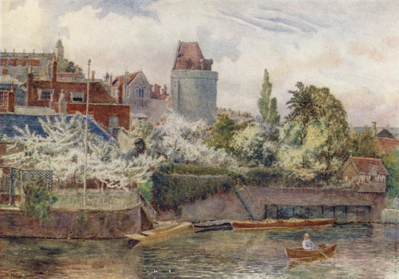 Riverside Gardens (litografia a cores) de George Moore Henton